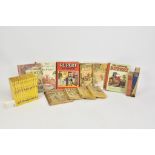 A large collection of Vintage Rupert hardback books, annuals and comics, approximately 104,