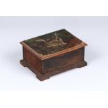 Edmund Blampied R.E. (Jersey 1886-1966) - A rare and unusual painted oak box, of rectangular form,