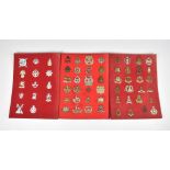 A collection of sixty Two (62) Military cap badge etc, to include Leicestershire; South Wales