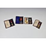 Four cased silver gilt and enamel RAOB jewels, to Brother P. B. De Carteret of Loyalty Lodge No.