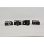 A collection of vintage cameras, to include a Fujica Fujicarex II, serial No. 396287, with Fujinon-s