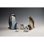 A Royal Copenhagen Penguins figure, model 091, factory printed marks, 3¾in. (9.5cm.) high;