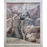 Malcolm Arbuthnot R.I., N.S. (British, 1877-1967), Alpine Waterfall. * watercolour, signed lower