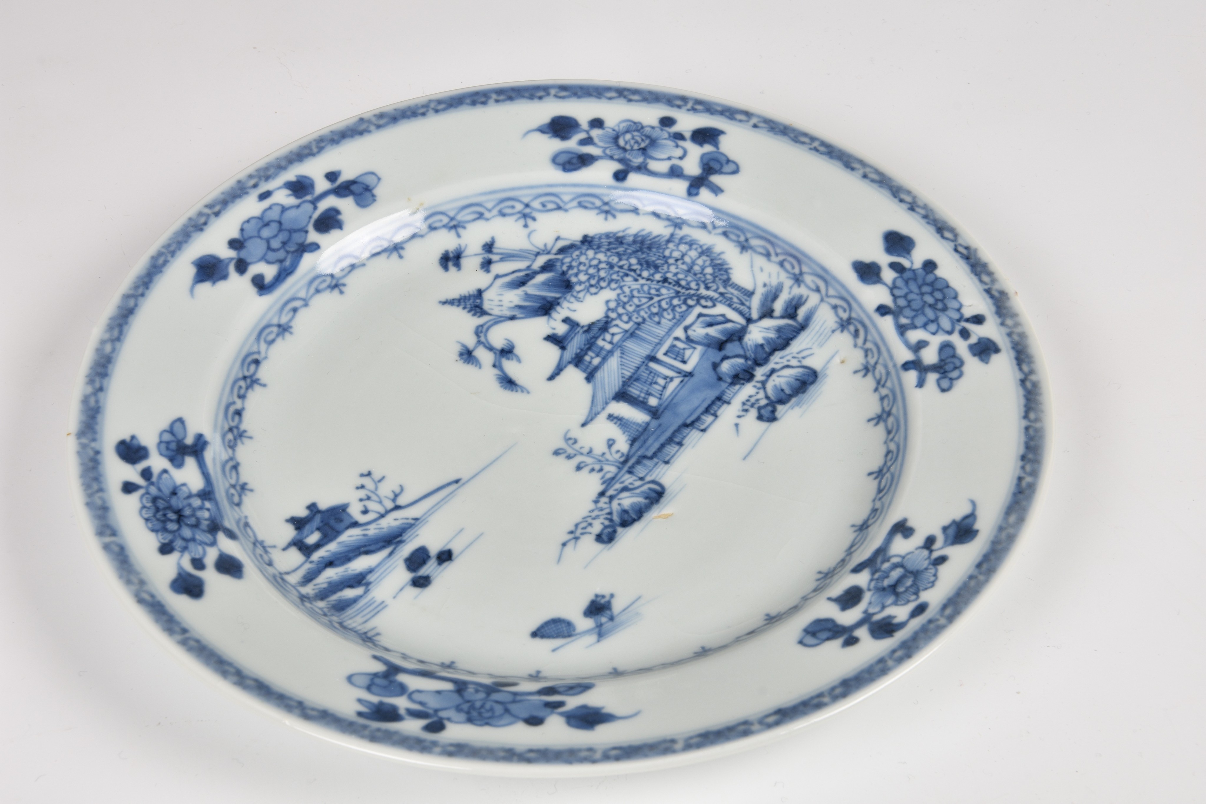 Two pieces of Chinese porcelain from the Nanking Cargo, 18th century, blue and white, comprising a - Image 2 of 4