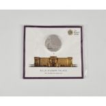 Numismatics interest - The Royal Mint "Buckingham Palace" 2015 UK £100 Fine Silver Coin.,