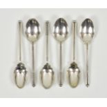 A matched set of six novelty golfing teaspoons, Maker's W H Darby & Sons Ltd, Birmingham 1964 &