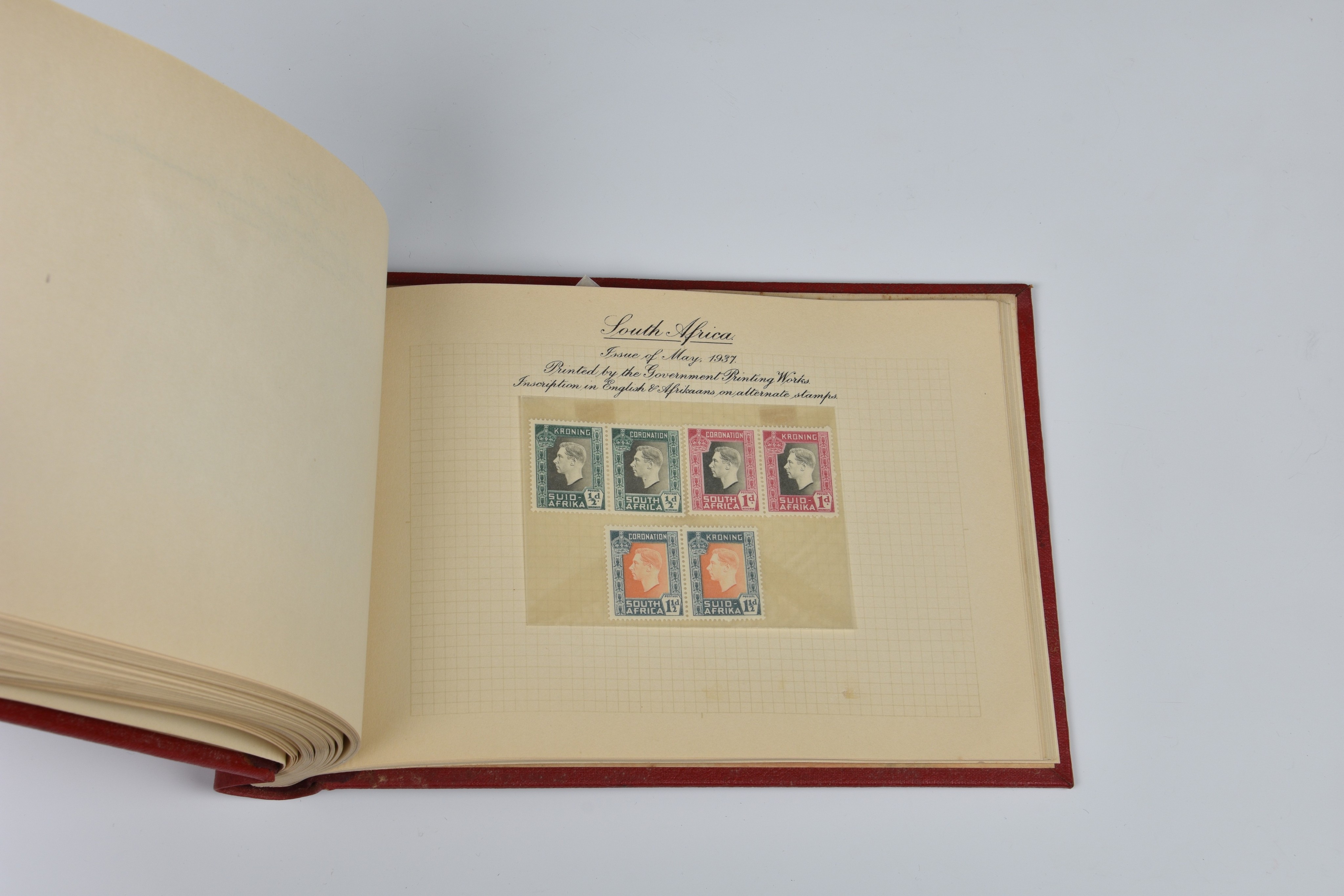 Philately interest - King George VI Coronation mint Commonwealth stamp collection, in 1937 F. G. - Image 5 of 5