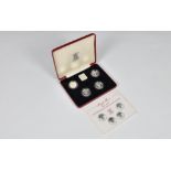 Royal Mint four coin silver proof £1 collection 1984-1987, In case of issue with Certificate of