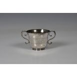 An 18th century Channel Islands silver christening cup, maker's mark AB (unknown, probably Guernsey,