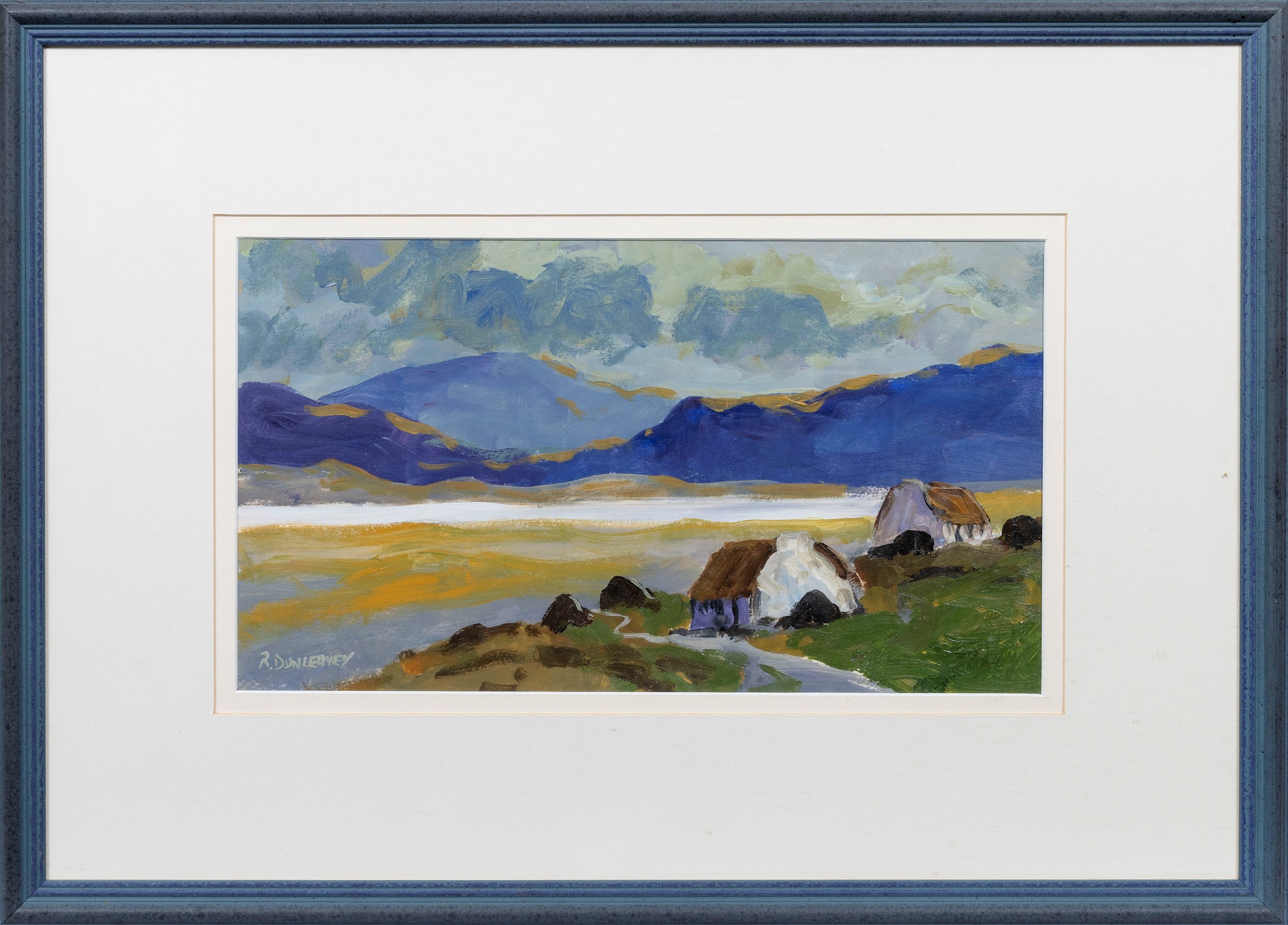 Robert Dunleavey (Irish, b. 1970), Cottages in a Lakeland Landscape. oil on board, signed lower - Image 2 of 2