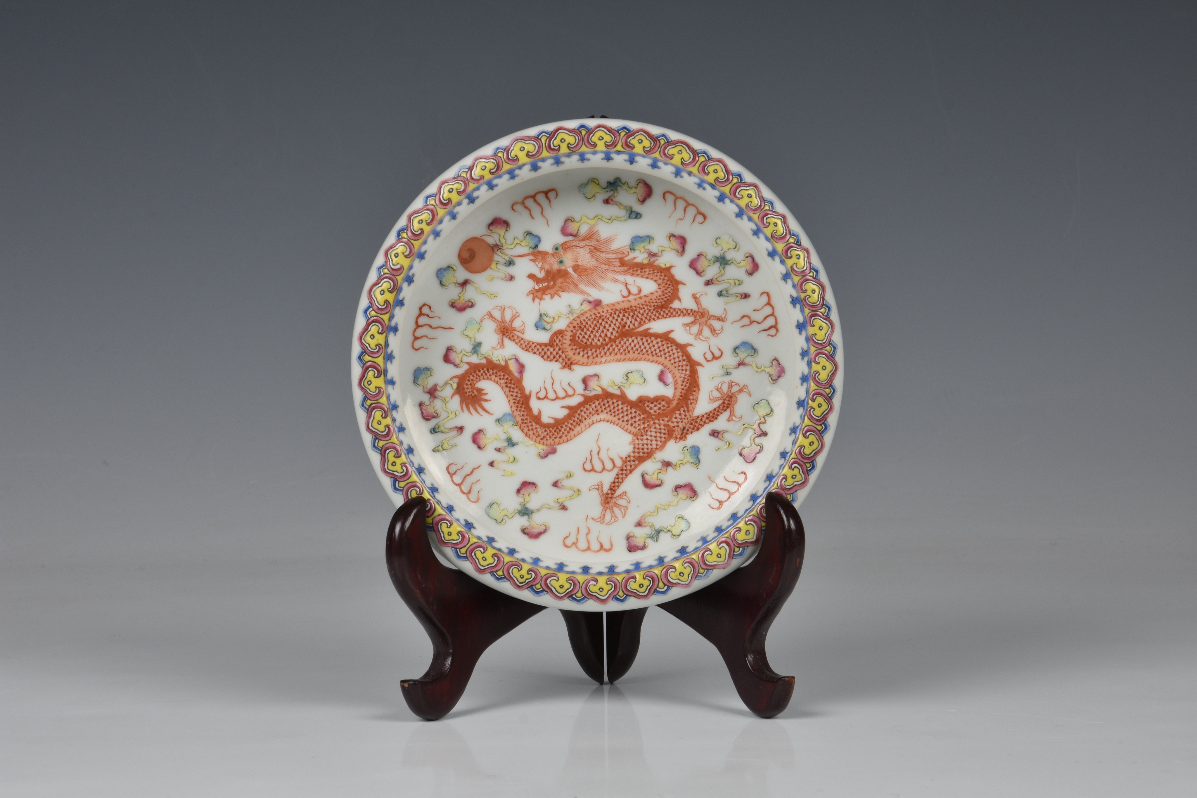 A Chinese famille rose porcelain brush washer, four character Qianlong mark but probably Republic