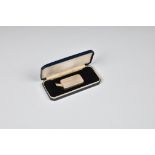 A cased 100g .999 fine silver ingot, by Johnson Matthey, London, Refiners to the Bank of England.. *