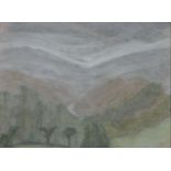 Christian Brett (British, 20th century), 'Hebden Dale'. pastel on paper, signed with initials