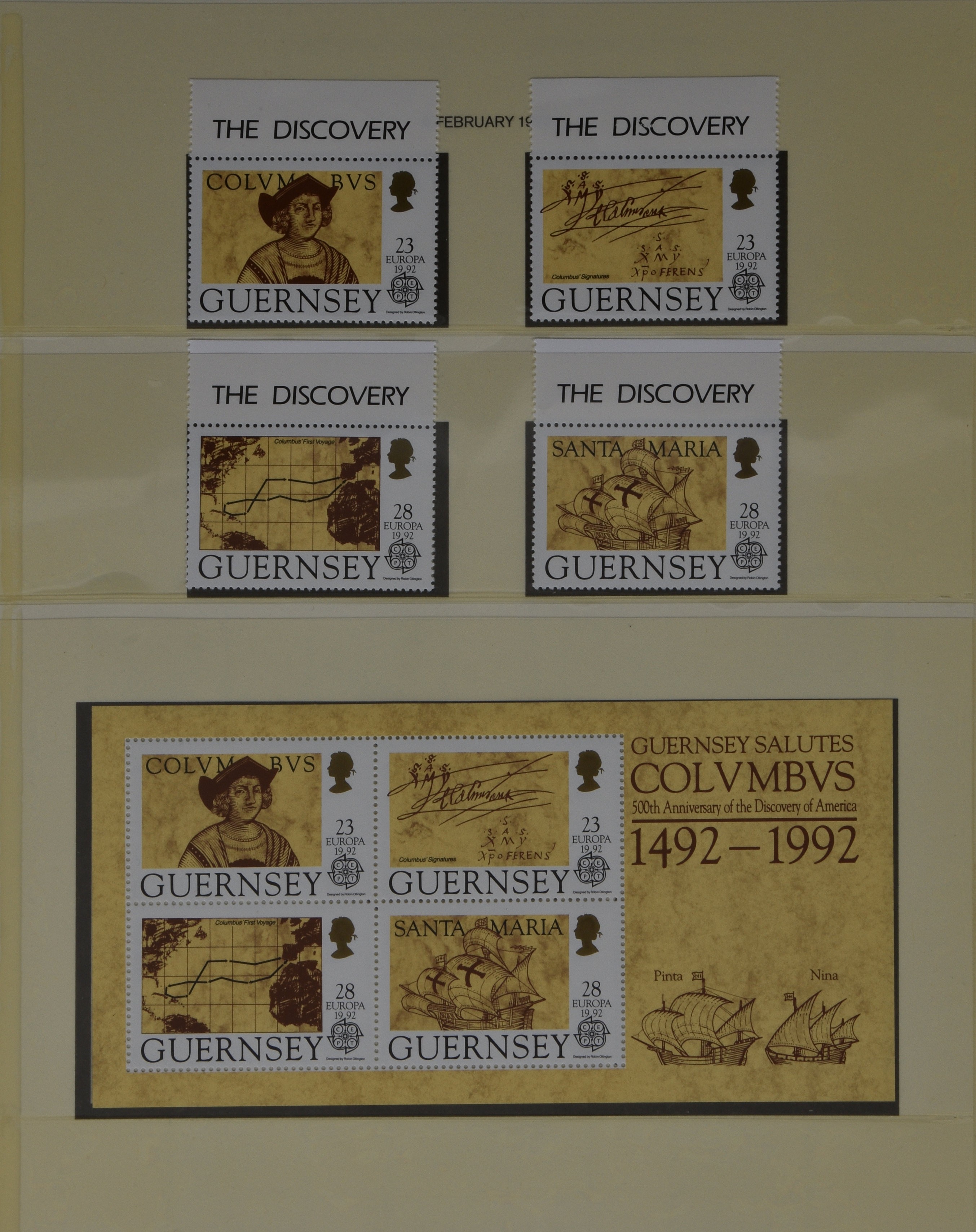 Philately interest - A comprehensive collection of mint Guernsey stamps, displayed in ten Guernsey - Image 3 of 5