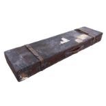 A Westley Richards & Co. leather covered mahogany gun case, for a 'Patent Breech Loading Snap-