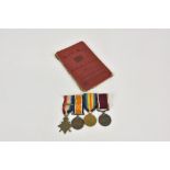 Guernsey interest - WWI medal trio and long service medal, awarded to L-8036 Pte W Gower 1/R. W Kent