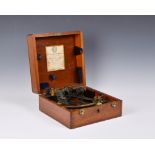 A mahogany cased Sextant by H. Hughes & Son Ltd, early 20th century, no. 13442, signed H. Hughes &