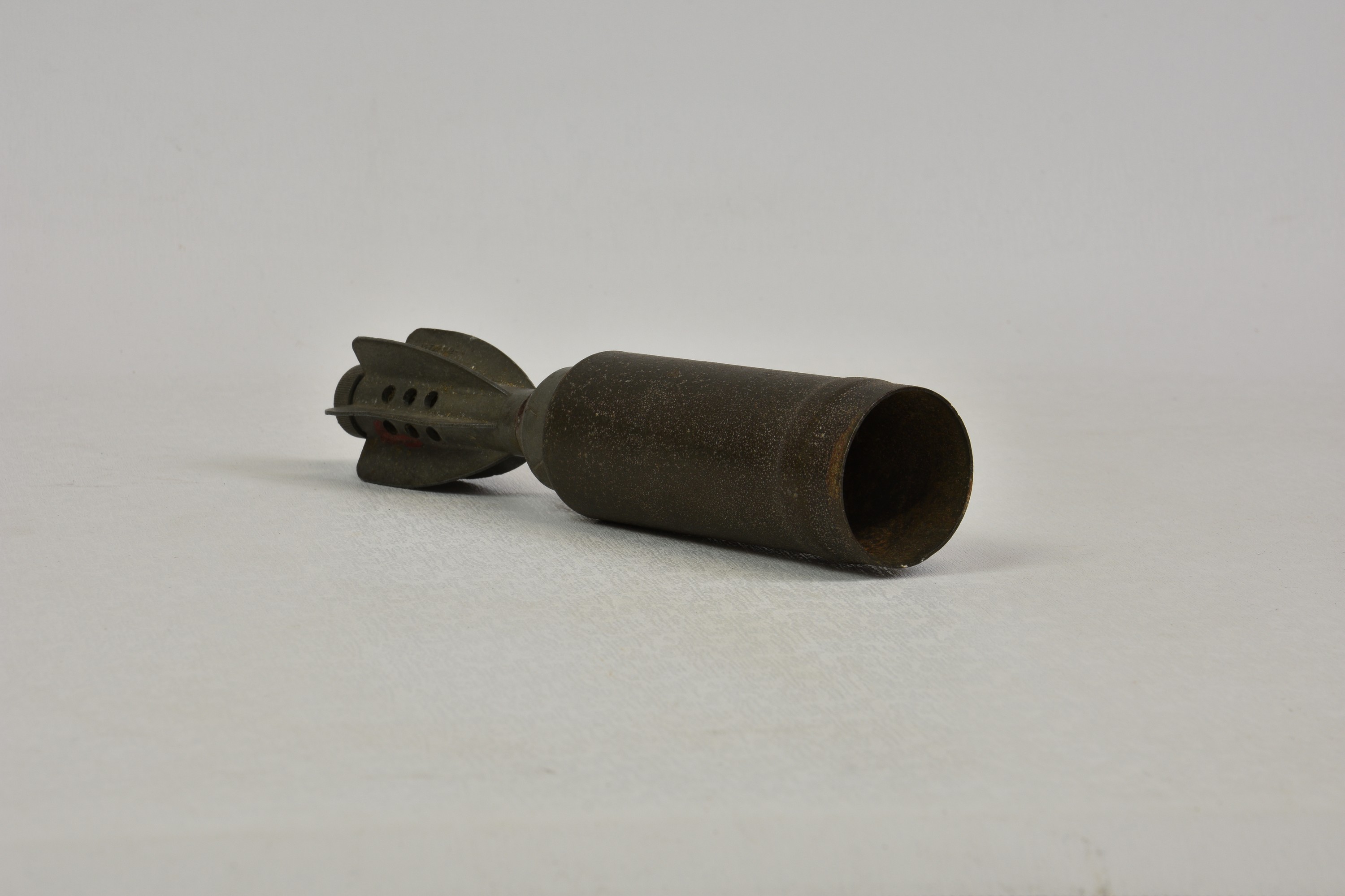 An original WWII British 2-inch high explosive mortar, no fuse etc, just shell, 9½in. (24.1cm.)