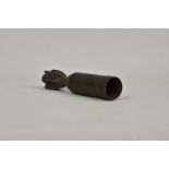 An original WWII British 2-inch high explosive mortar, no fuse etc, just shell, 9½in. (24.1cm.)