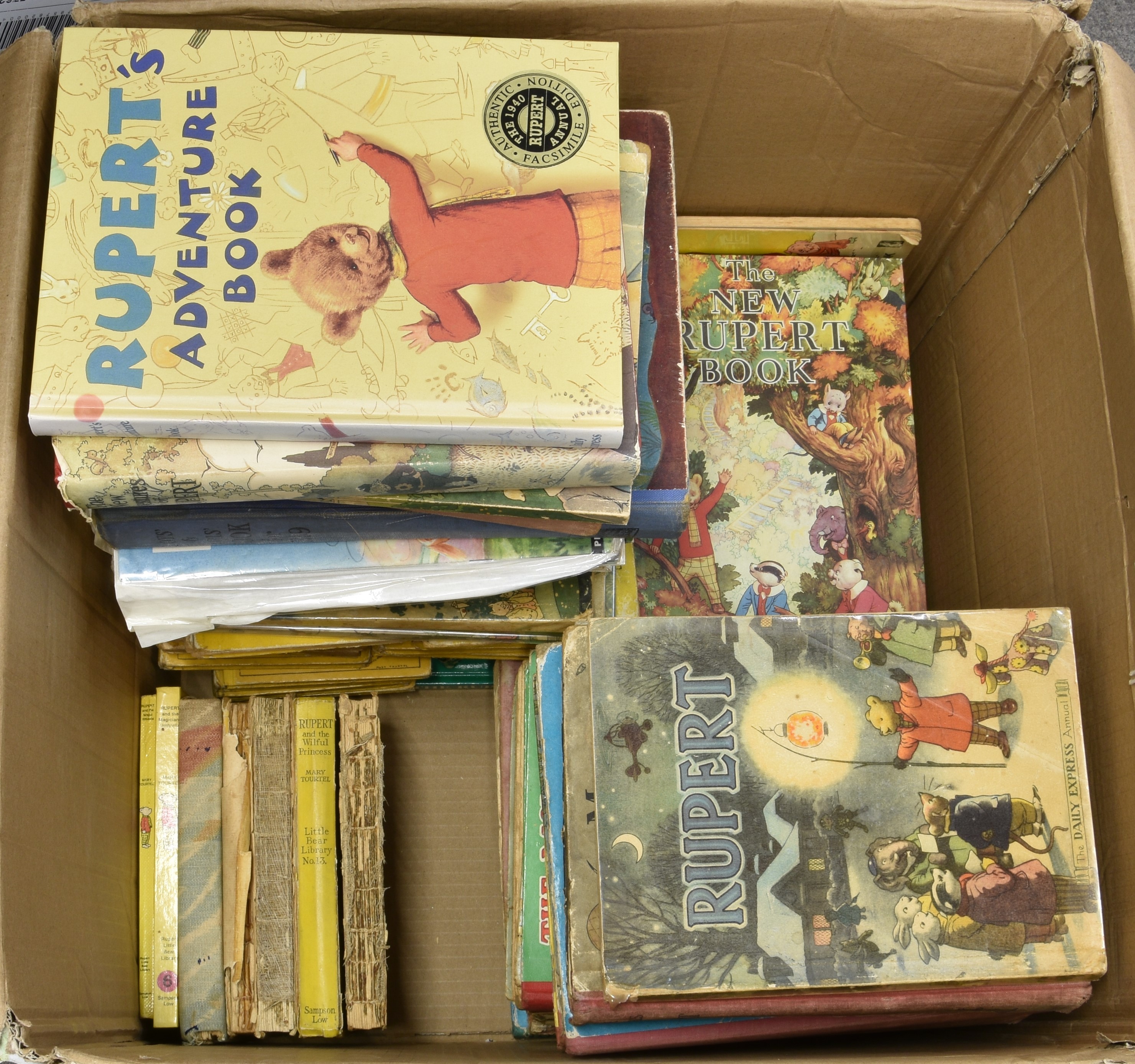 A large collection of Vintage Rupert hardback books, annuals and comics, approximately 104, - Image 2 of 2
