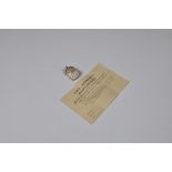 Guernsey WWII boxed Air Raid Precautions Services A.R.P silver badge, Royal Mint, London, 1939,