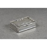 A George IV silver castle-top snuff box, Nathaniel Mills, Birmingham, 1829, of large proportions,