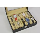 A collection of ten ladies and gents dress watches, including watches by Accurist, Sekonda, Pulsar