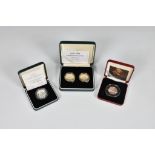 Royal Mint 1997-1998 United Kingdom silver proof £2 two-coin set, together with 2005 silver proof