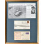 Shipping interest - The Mauretania First Day Cover framed display.