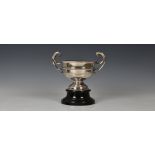 An Edwardian silver prize cup - Guernsey agricultural history interest, maker's mark rubbed, Birm.