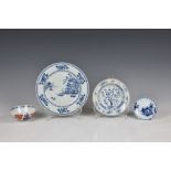 Two pieces of Chinese porcelain from the Nanking Cargo, 18th century, blue and white, comprising a