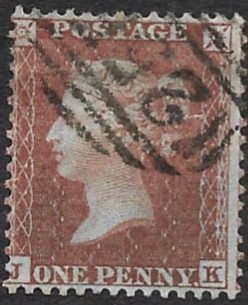 GREAT BRITAIN STAMPS : 1855 1d Red (JH) C3 plate 2,