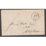 GREAT BRITAIN FIRST DAY COVER 6th May 1840 Prepaid wrapper from Preston to Clithero.