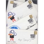 AUTOGRAPHS : Centenary of Cinema special Concorde flown covers, 6 signed examples, Stacey Keach,