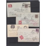 GREAT BRITIAN STAMPS : POSTAGE DUES, selection of 18 covers 1917-53, various instructional markings.