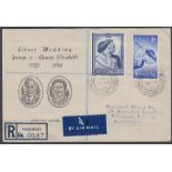 STAMPS FIRST DAY COVERS 1948 Silver Wedding set on Illustrated cover 26th April 1948, registered,