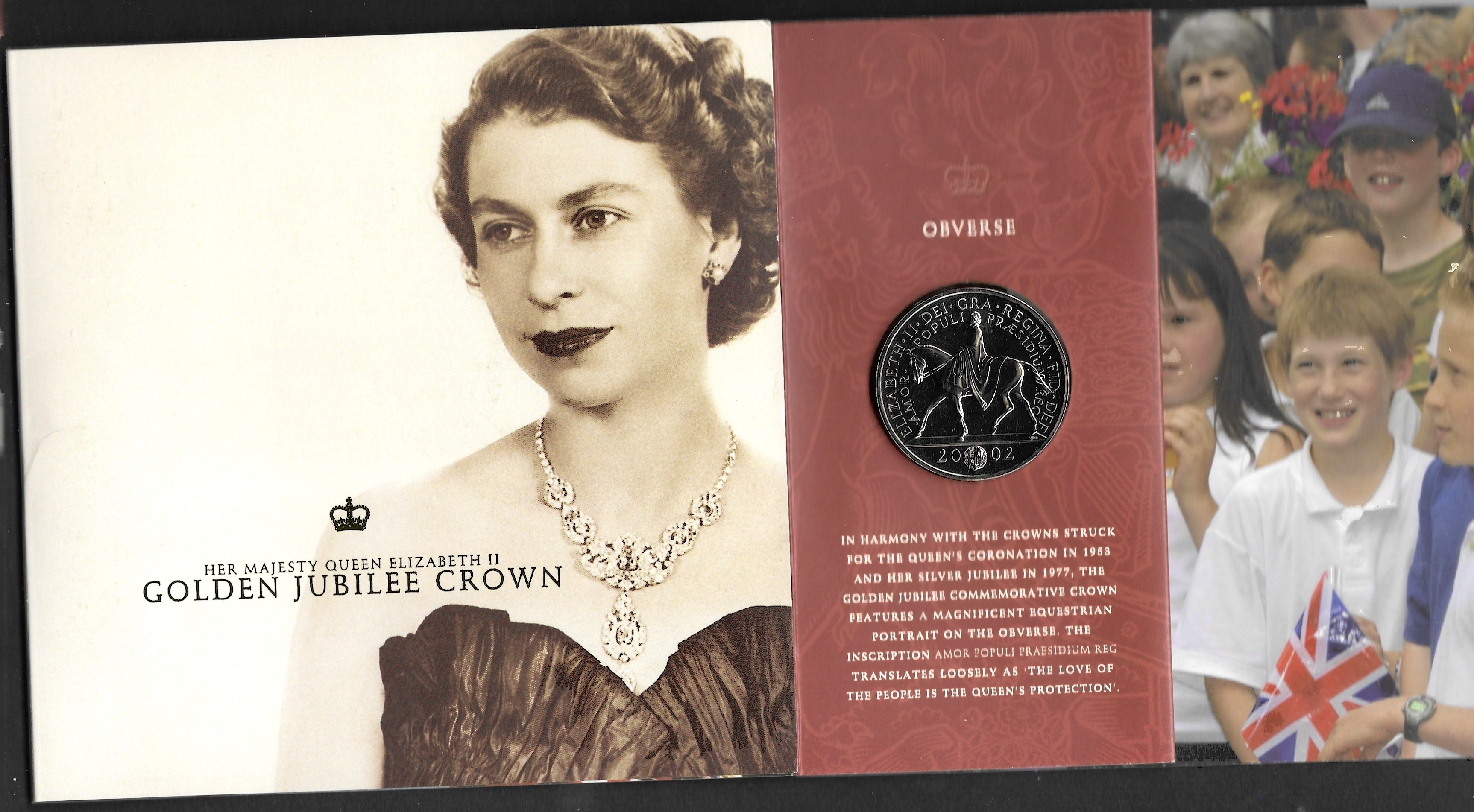 2002 Golden Jubilee commemorative Crown pack