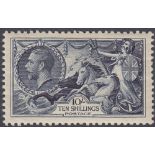 STAMPS GREAT BRITAIN : 1934 10/- Indigo Re-Engraved, lightly mounted mint ,