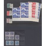 STAMPS GREAT BRITIAN : Small batch of mint GB including Wilding Castle blocks,