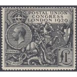 STAMPS GREAT BRITAIN : 1929 £1 PUC lightly mounted mint example of this iconic stamps,