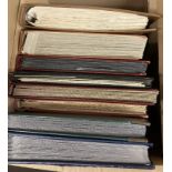 STAMPS Mixed box of albums and stock books including Germany Austria, GB, Early Netherlands,
