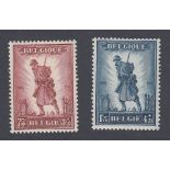 STAMPS BELGIUM : 1932 Infantry Memorial lightly mounted mint SG 618-619