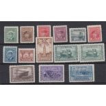 STAMPS CANADA : 1942 GVI mounted mint set to $1 SG 375-388 Cat £150