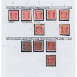 STAMPS War Time issues study on album pages including blocks and bank note papers