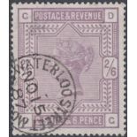 STAMPS GREAT BRITAIN : 1883 2/6 Lilac, very fine used example,