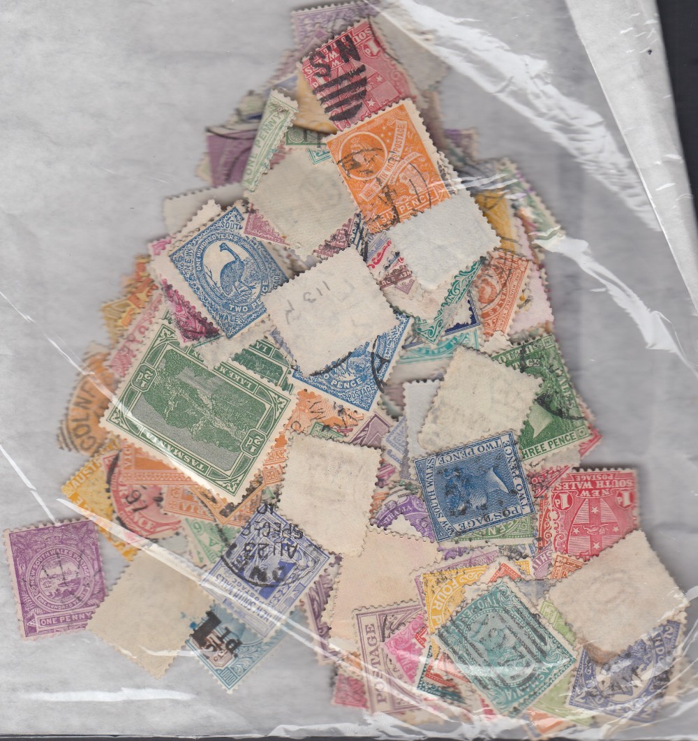 STAMPS AUSTRALIAN STATES : Various early States stamps off paper unchecked 100's