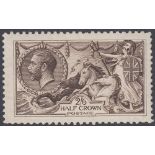 STAMPS GREAT BRITAIN : 1913 Waterlow 2/6 Deep Sepia Brown,