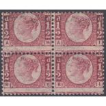 STAMPS GREAT BRITAIN : 1870 1/2d Red Plate 11,