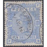 STAMPS GREAT BRITAIN : 1883-84 QV high values on white paper, three 2/6d values,