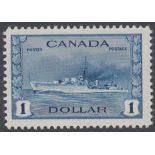 STAMPS CANADA : 1942 $1 Blue,